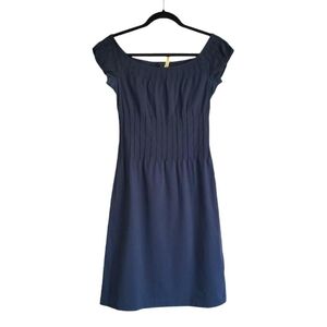 Navy Ribbed Mini Dress